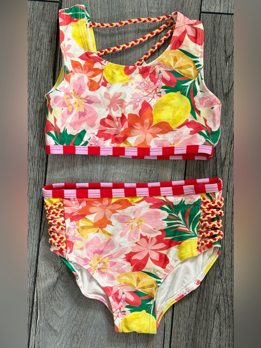 Matilda Jane Luau Pink Hibiscus Two Piece Swimsuit